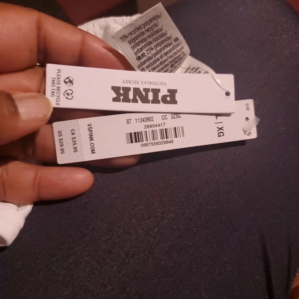 Nike Women's White Muscle Tee - Picture 6 of 10